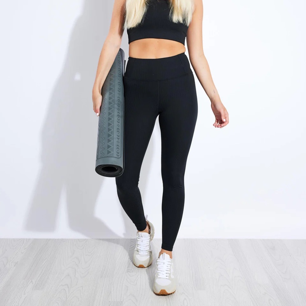 Girlfriend collective RIB high rise legging, SZ XXS